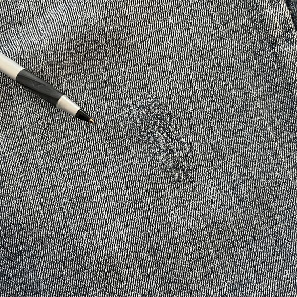 Flypaper Jeans Mens 33x31 Blue Denim Distressed Straight Leg Embroidered Pockets - Picture 11 of 11